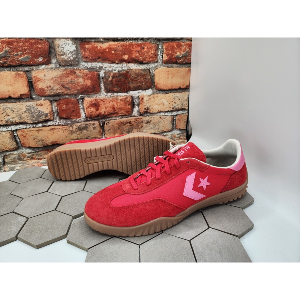 Men Sz 12 Converse Run Star Trainer Low Top Red Valentine's Day‎ A10371C Pink